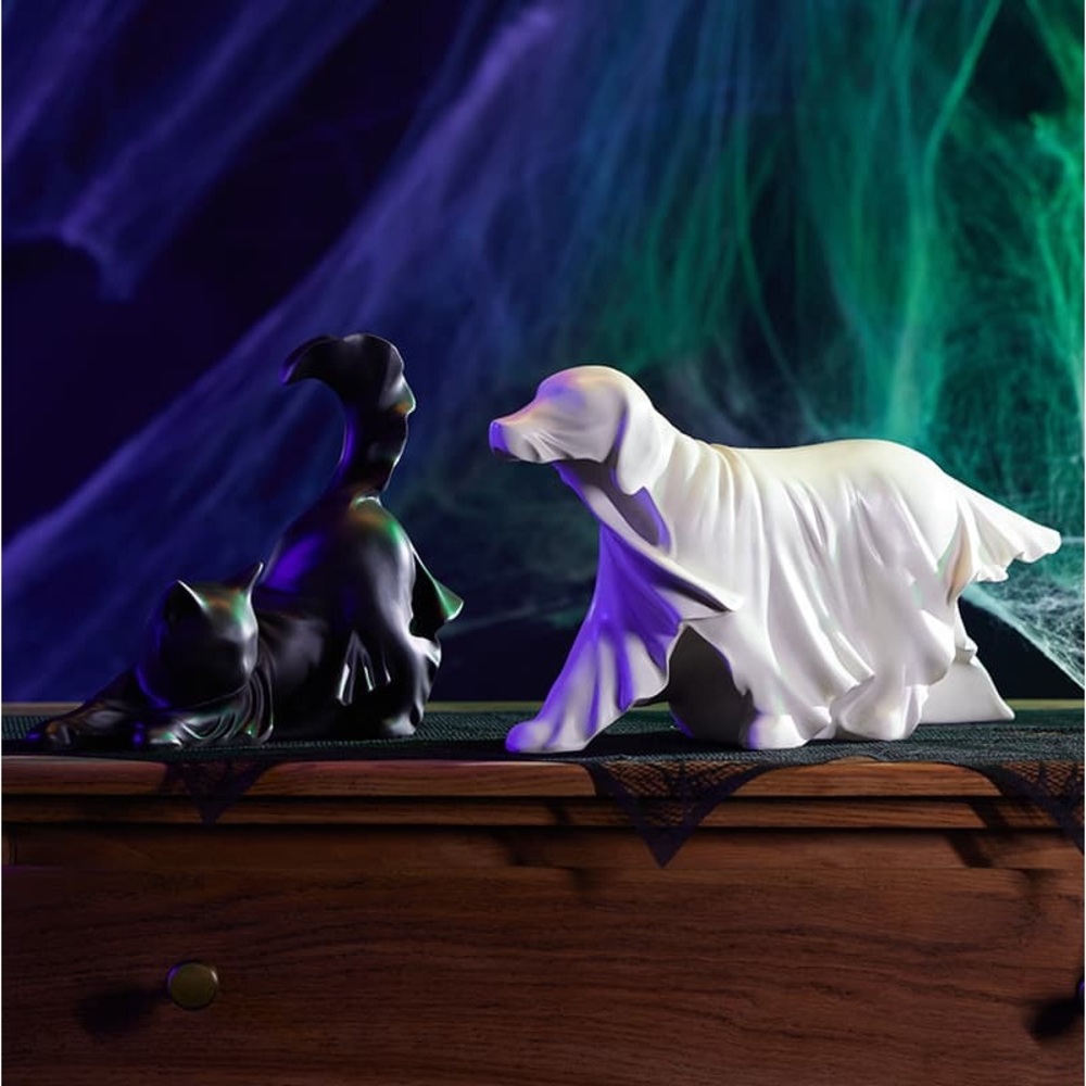 Cracker Barrel Purple and White Ghost Dog Figurine - Picture 6 of 6